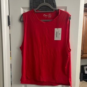 Zyia Women's Red Sleeveless Top